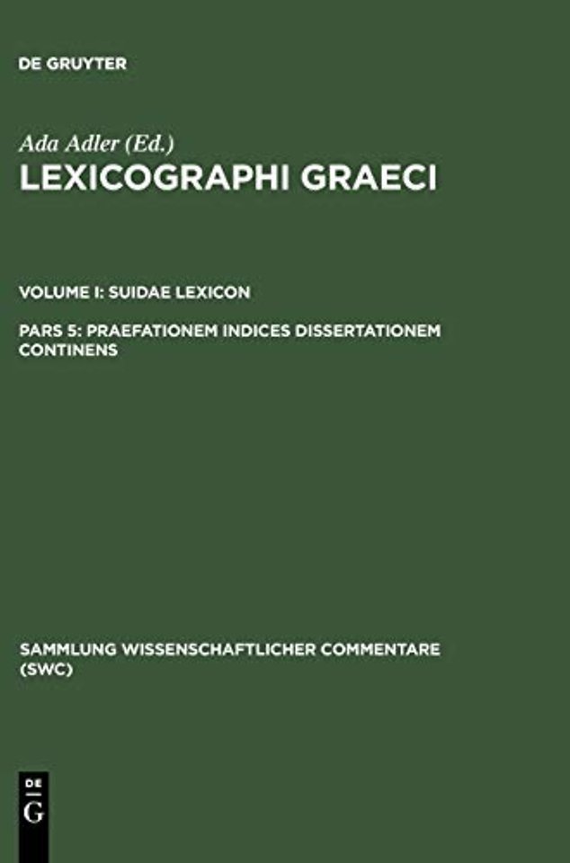 Praefationem indices dissertationem continens