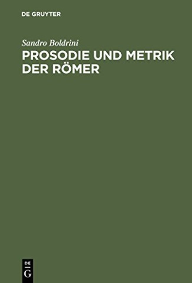 Prosodie Und Metrik Der Romer