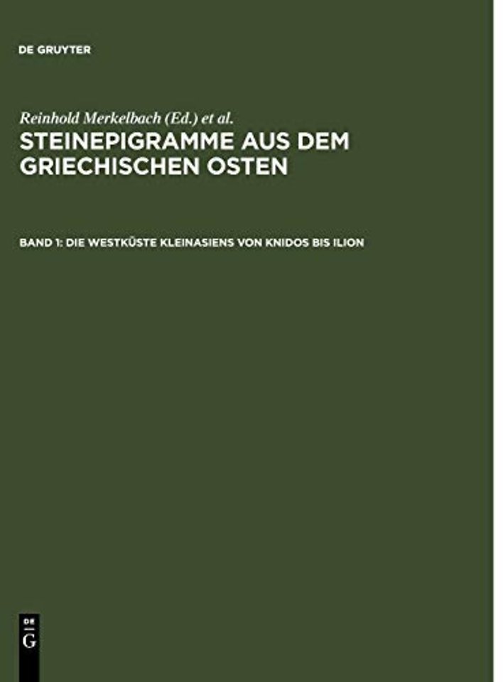 Steinepigramme Aus Dem Griech CB