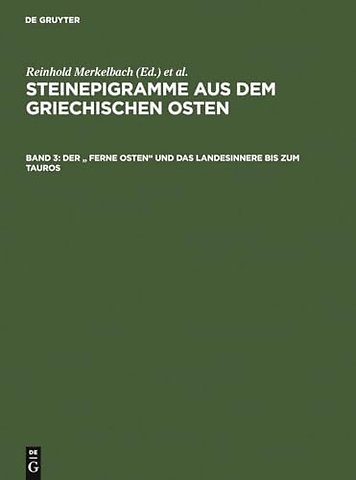 Der " Ferne Osten" und das Landesinnere bis zum Tauros