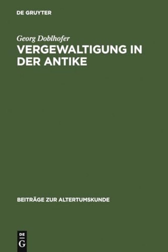 Vergewaltigung in der Antike