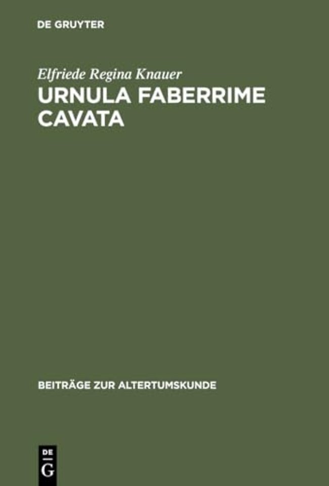 Urnula Faberrime Cavata – Observations on a Vessel used in the Cult of Isis