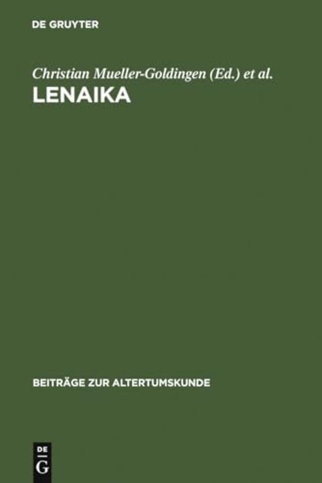 LENAIKA – Festschrift für Carl Werner Müller zum 65. Geburtstag am 28. Januar 1996