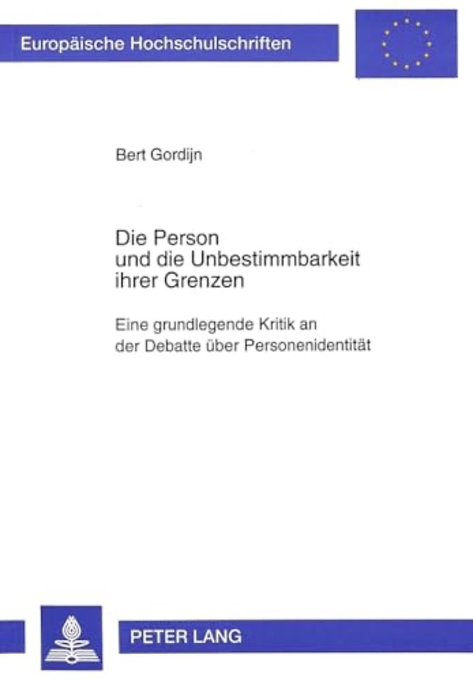 Die Person und die Unbestimmbarkeit ihrer Grenzen