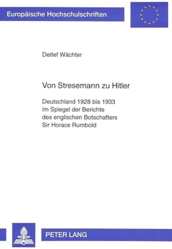 Von Stresemann zu Hitler