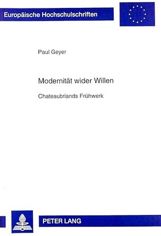 Modernitaet Wider Willen