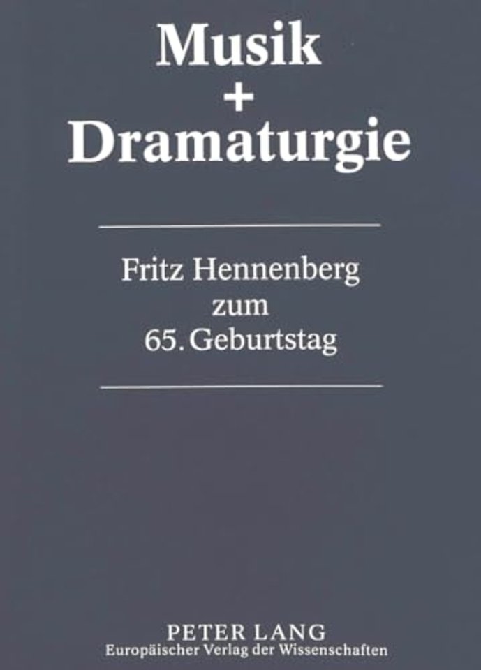 Musik & Dramaturgie