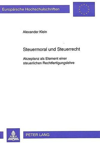 Steuermoral und Steuerrecht