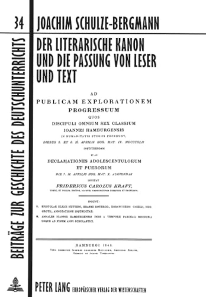 Der literarische Kanon und die Passung von Leser und Text