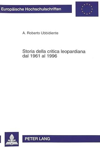 Storia della critica leopardiana dal 1961 al 1996