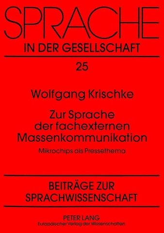 Zur Sprache der fachexternen Massenkommunikation
