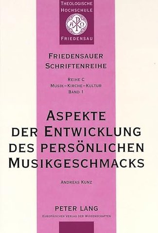 Aspekte der Entwicklung des persoenlichen Musikgeschmacks