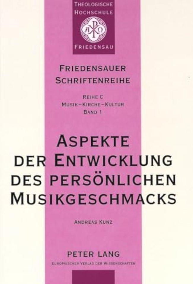 Aspekte der Entwicklung des persoenlichen Musikgeschmacks
