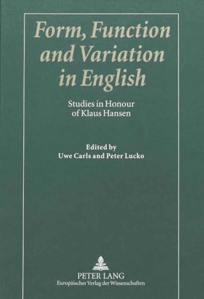 Form, Function and Variation in English