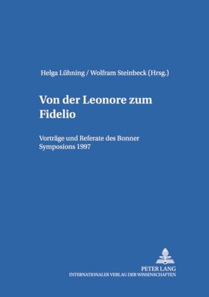 Von Der Leonore Zum Fidelio