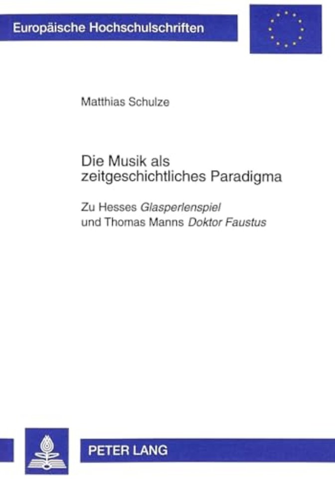 Die Musik als zeitgeschichtliches Paradigma