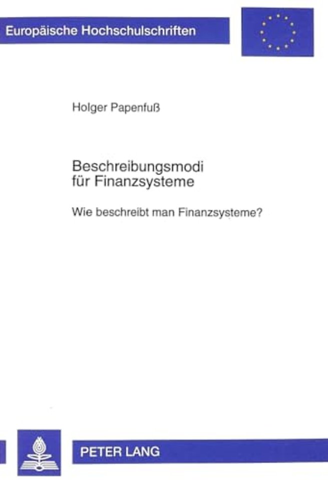 Beschreibungsmodi Fuer Finanzsysteme