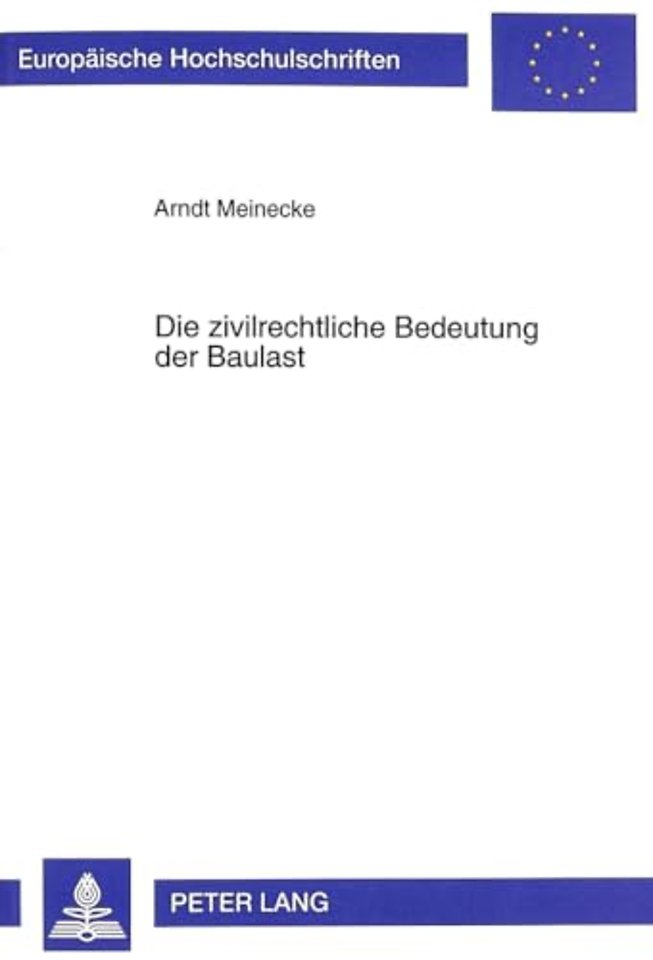 Die Zivilrechtliche Bedeutung Der Baulast