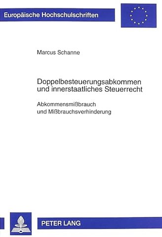 Doppelbesteuerungsabkommen Und Innerstaatliches Steuerrecht