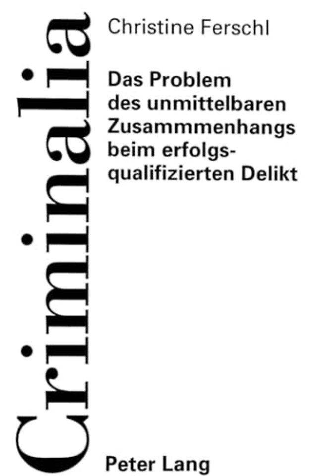 Das Problem des unmittelbaren Zusammenhangs beim erfolgsqualifizierten Delikt