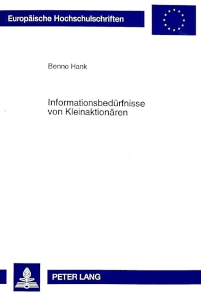 Informationsbeduerfnisse Von Kleinaktionaeren