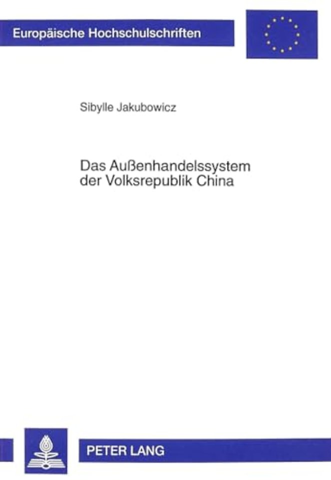 Das Außenhandelssystem Der Volksrepublik China