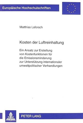 Kosten Der Luftreinhaltung