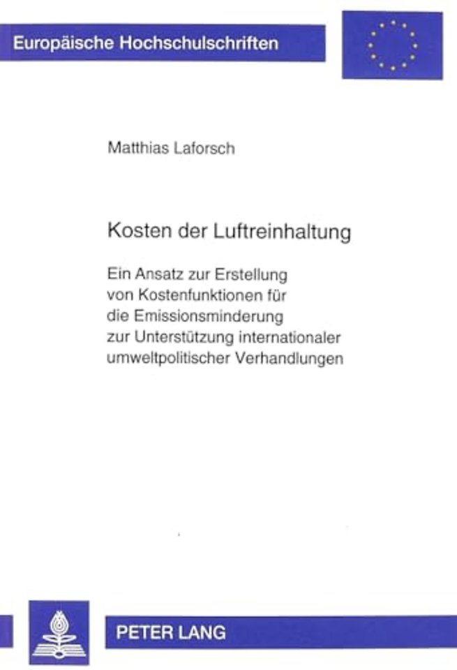 Kosten Der Luftreinhaltung