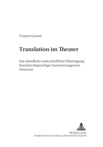 Translation Im Theater