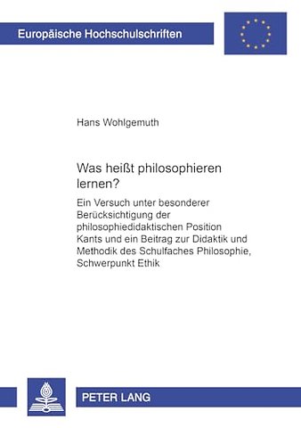 Was heit philosophieren lernen?