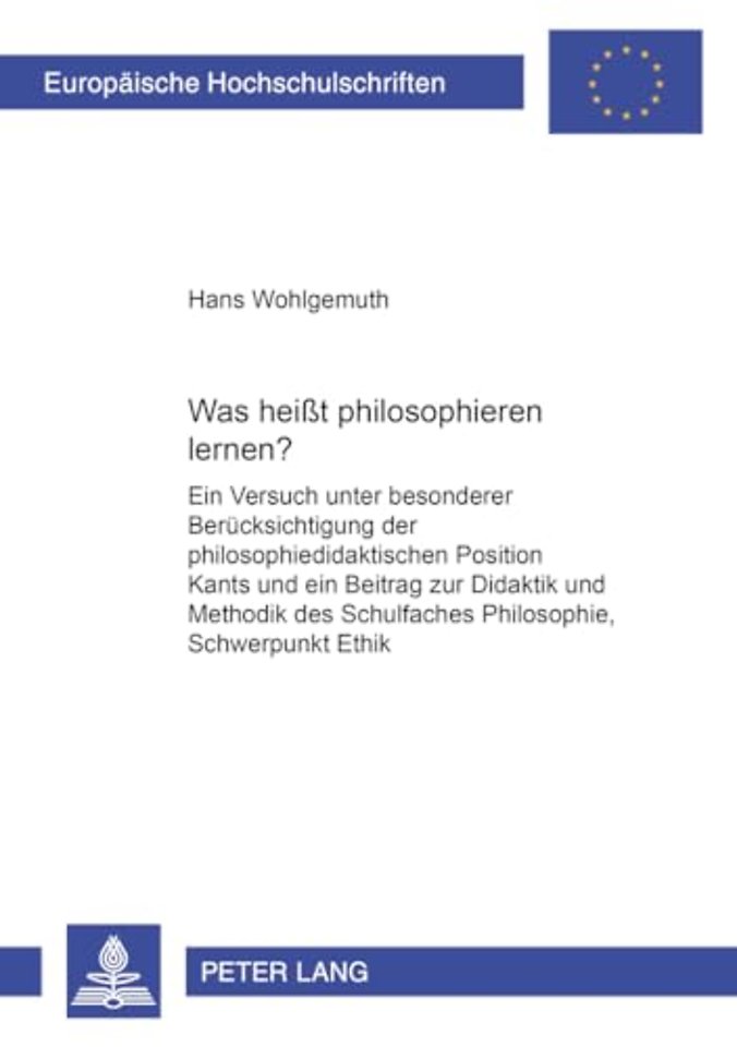 Was heit philosophieren lernen?