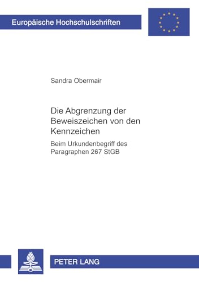 Die Abgrenzung Der Beweiszeichen Von Den Kennzeichen