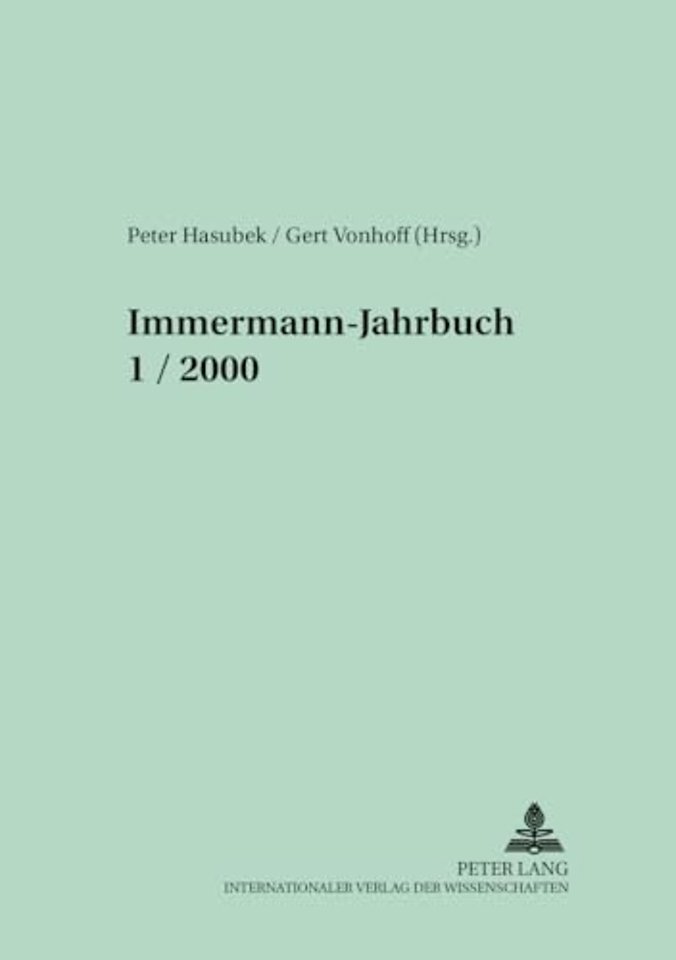Immermann-Jahrbuch 1/2000