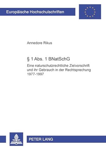 1 Abs. 1 BNatSchG