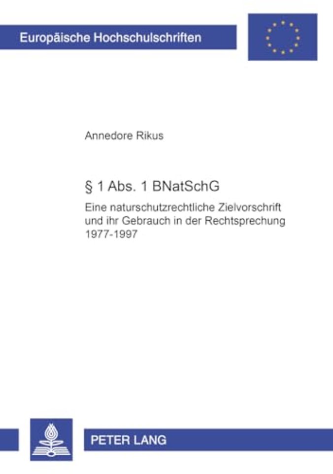 1 Abs. 1 BNatSchG