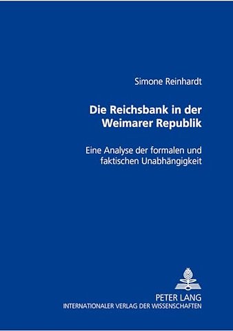Die Reichsbank in Der Weimarer Republik