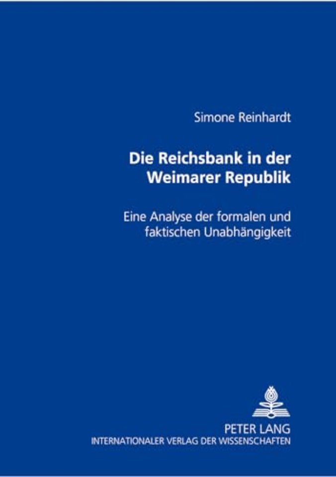 Die Reichsbank in Der Weimarer Republik