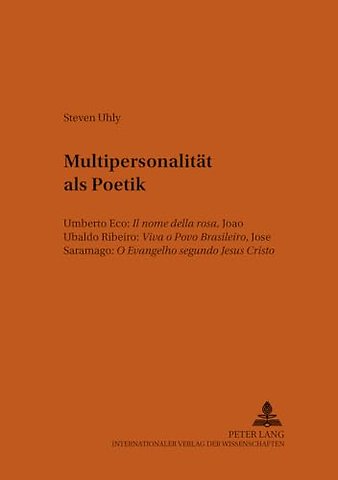 Multipersonalitaet als Poetik