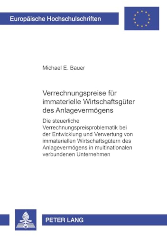 Verrechnungspreise fuer immaterielle Wirtschaftsgueter des Anlagevermoegens
