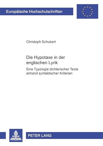 Die Hypotaxe in Der Englischen Lyrik