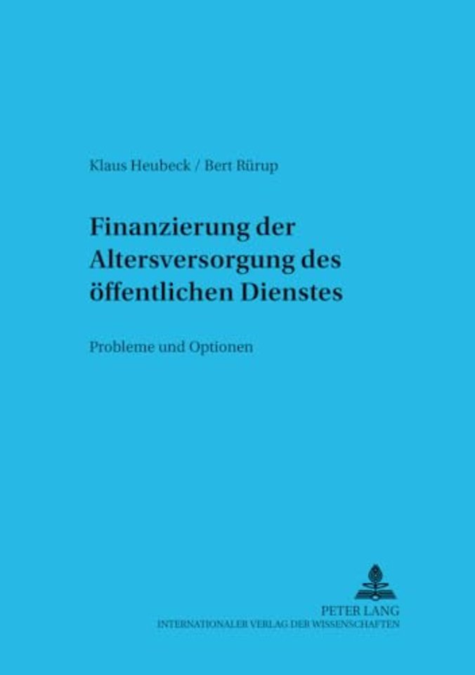 Finanzierung Der Altersversorgung Des Oeffentlichen Dienstes