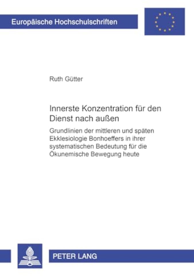 Innerste Konzentration Fuer Den Dienst Nach Aussen