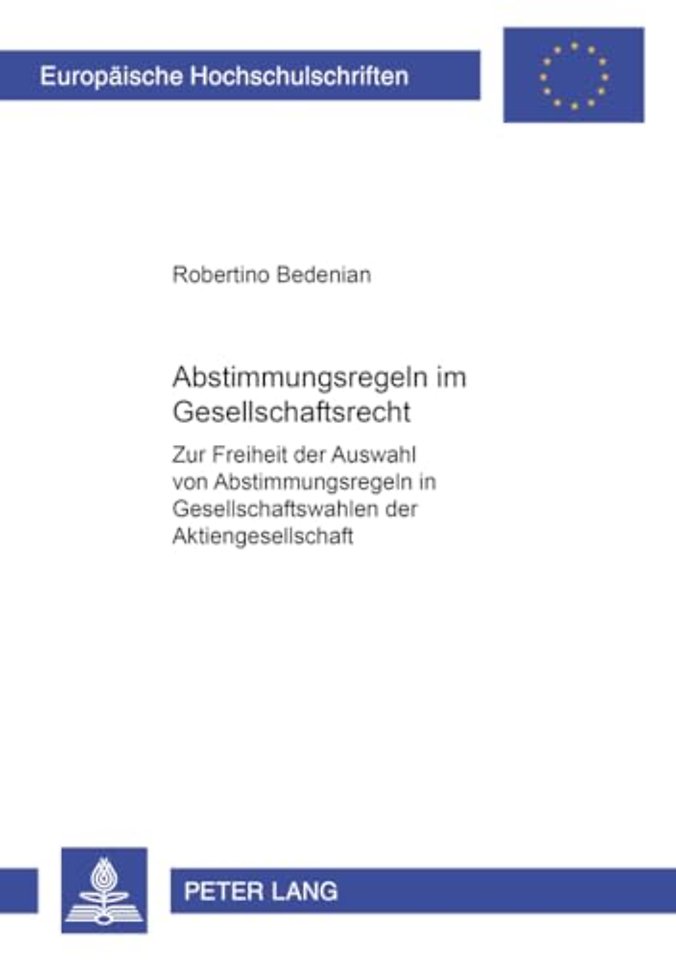 Abstimmungsregeln Im Gesellschaftsrecht
