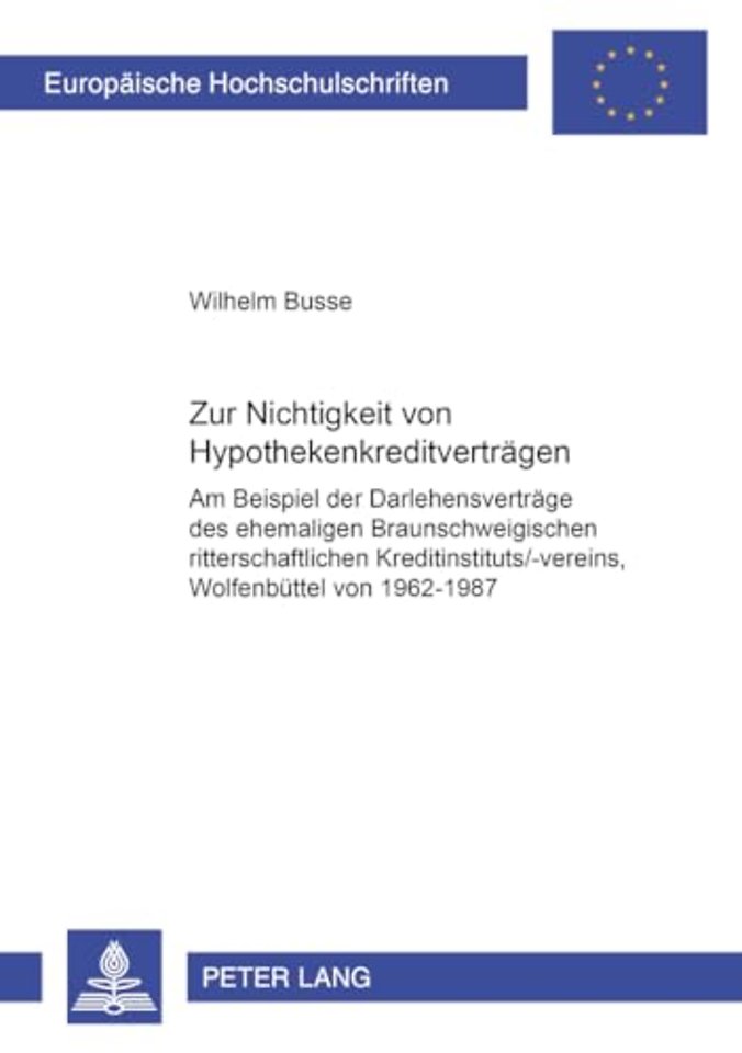 Zur Nichtigkeit von Hypothekenkreditvertraegen