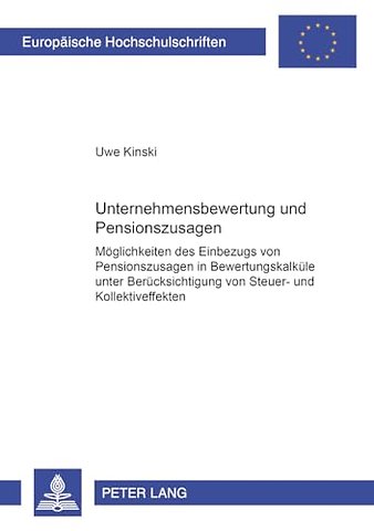 Unternehmensbewertung Und Pensionszusagen