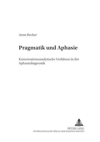 Pragmatik Und Aphasie