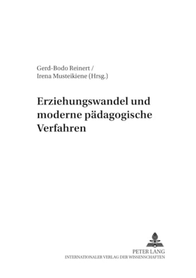 Erziehungswandel Und Moderne Paedagogische Verfahren