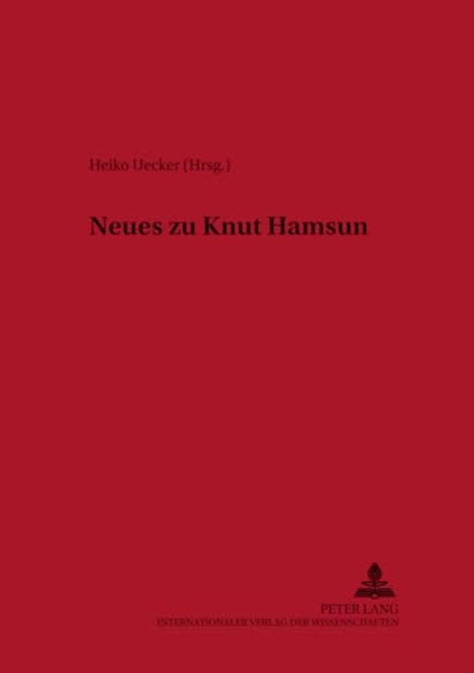 Neues Zu Knut Hamsun