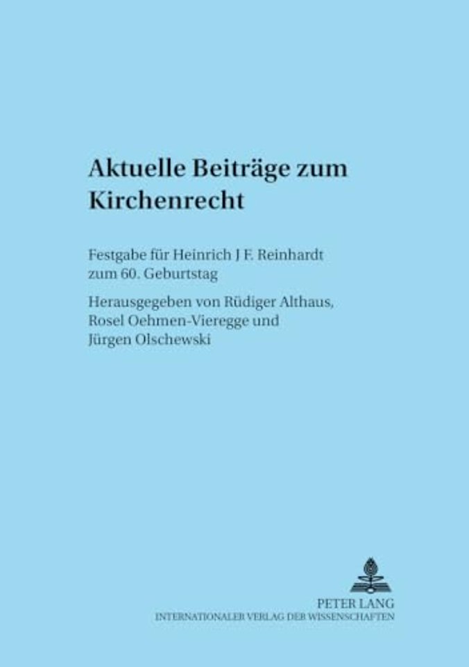 Aktuelle Beitraege Zum Kirchenrecht