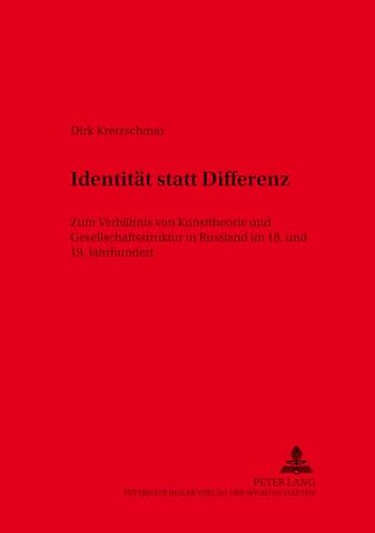 Identitaet Statt Differenz
